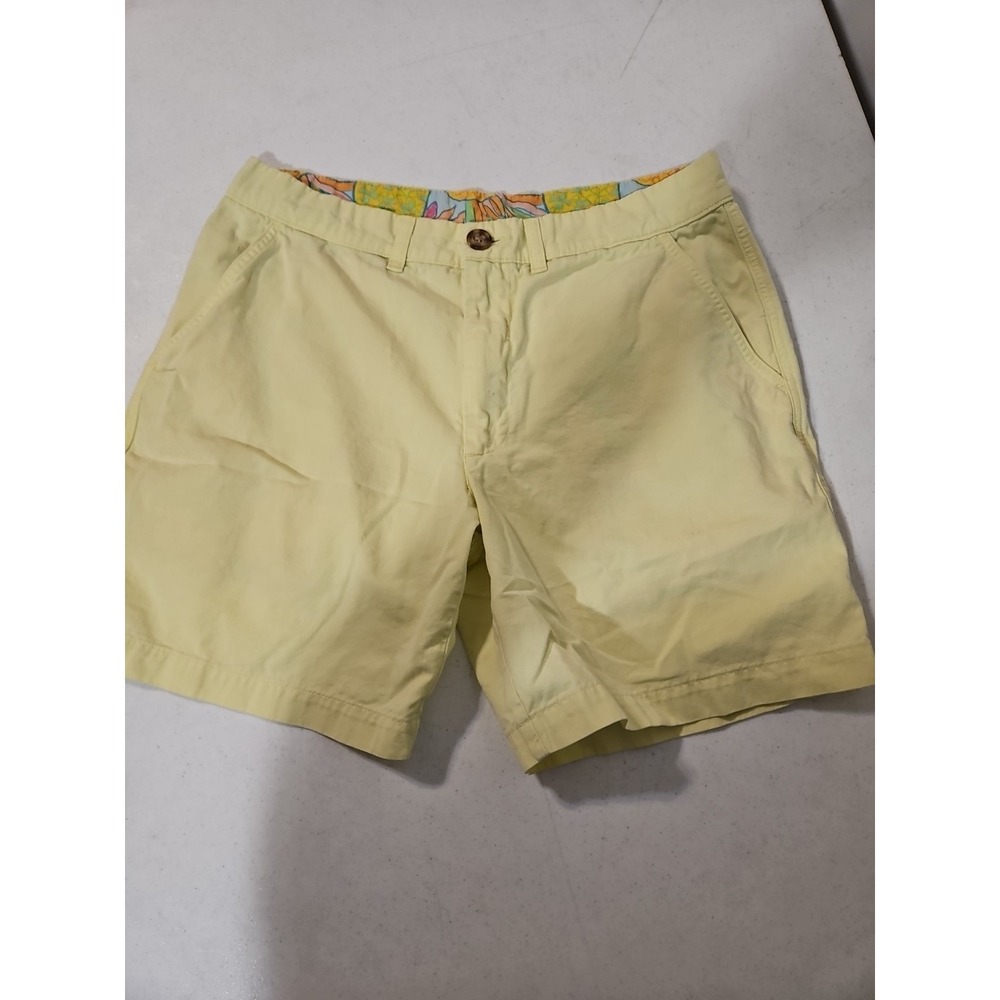 Chubbies Chino Shorts Mens Size 30 Casual  7" Inseam Yellow Pockets‎ (1517